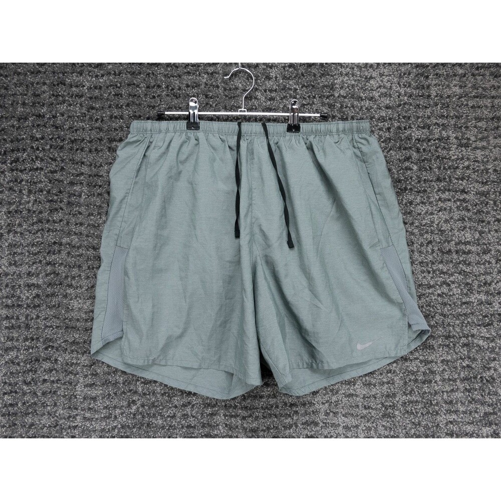 Nike Shorts Mens XL Gray Challenger Running Training Lined Elastic Waist Dri-Fit